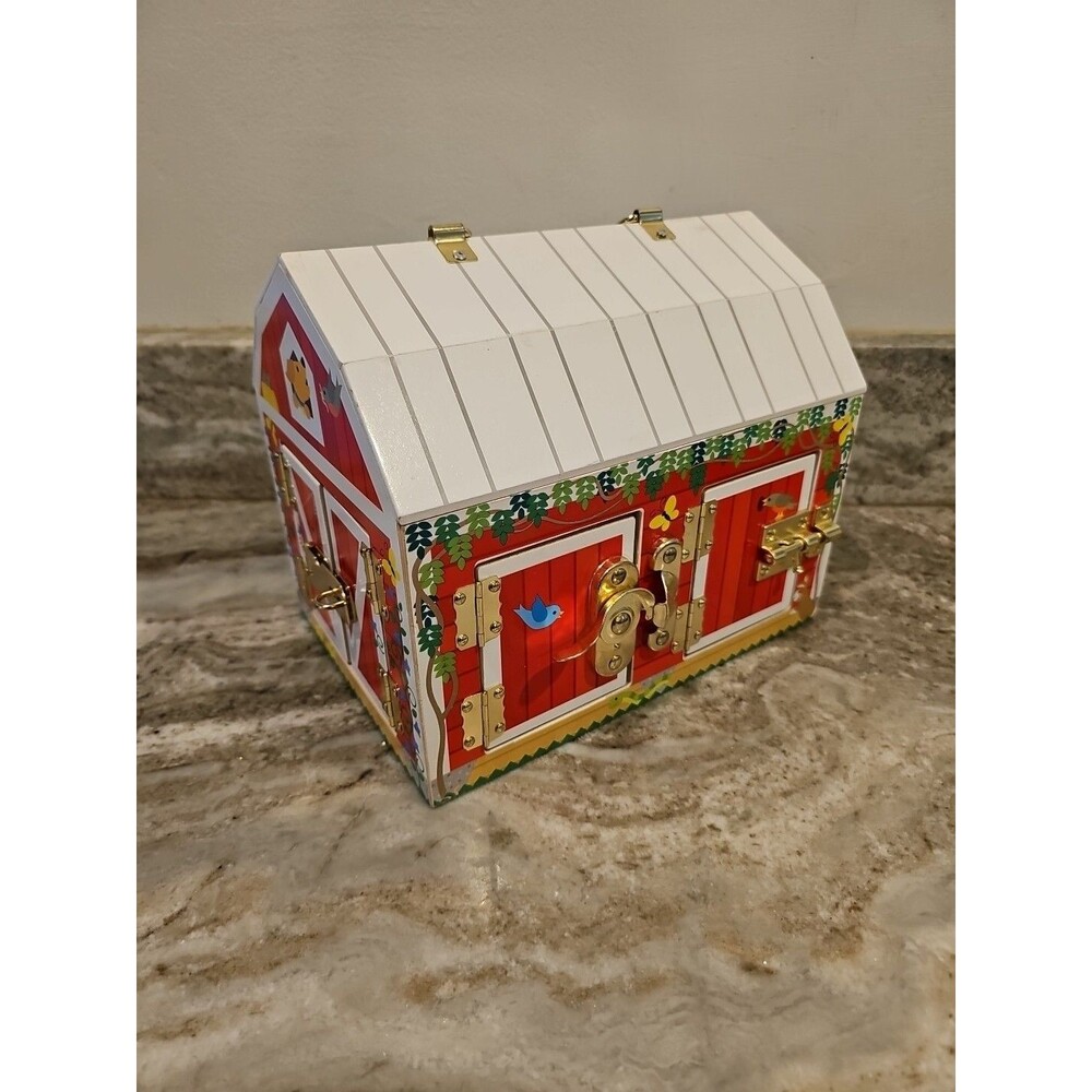 melissa and doug wooden latches barn